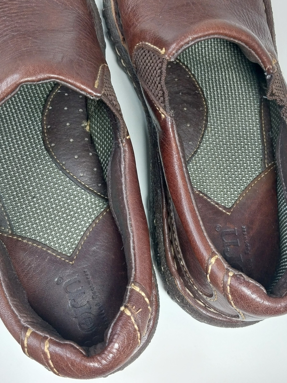 Born Shoes Womens Size 7 M Slip On Brown Leather Gorepore Granola Chic - Picture 7 of 12
